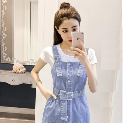 ĐẦM JEAN YẾM LỆCH TÀ THẮT EO (KHÔNG KÈM ÁO) - NY802